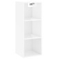vidaXL Highboard Hochglanz-Weiß 34,5x34x180 cm Holzwerkstoff vidaXL Highboard Hochglanz-Weiß 34,5x34x180 cm Holzwerkstoff
