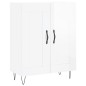 vidaXL Highboard Hochglanz-Weiß 69,5x34x180 cm Holzwerkstoff vidaXL Highboard Hochglanz-Weiß 69,5x34x180 cm Holzwerkstoff
