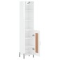 vidaXL Highboard Hochglanz-Weiß 34,5x34x180 cm Holzwerkstoff vidaXL Highboard Hochglanz-Weiß 34,5x34x180 cm Holzwerkstoff