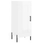 vidaXL Highboard Hochglanz-Weiß 34,5x34x180 cm Holzwerkstoff vidaXL Highboard Hochglanz-Weiß 34,5x34x180 cm Holzwerkstoff
