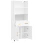 vidaXL Highboard Hochglanz-Weiß 69,5x34x180 cm Holzwerkstoff vidaXL Highboard Hochglanz-Weiß 69,5x34x180 cm Holzwerkstoff