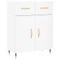vidaXL Highboard Hochglanz-Weiß 69,5x34x180 cm Holzwerkstoff vidaXL Highboard Hochglanz-Weiß 69,5x34x180 cm Holzwerkstoff