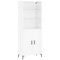 vidaXL Highboard Hochglanz-Weiß 69,5x34x180 cm Holzwerkstoff vidaXL Highboard Hochglanz-Weiß 69,5x34x180 cm Holzwerkstoff