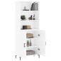 vidaXL Highboard Hochglanz-Weiß 69,5x34x180 cm Holzwerkstoff vidaXL Highboard Hochglanz-Weiß 69,5x34x180 cm Holzwerkstoff