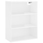 vidaXL Highboard Hochglanz-Weiß 69,5x34x180 cm Holzwerkstoff vidaXL Highboard Hochglanz-Weiß 69,5x34x180 cm Holzwerkstoff