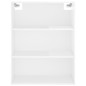 vidaXL Highboard Hochglanz-Weiß 69,5x34x180 cm Holzwerkstoff vidaXL Highboard Hochglanz-Weiß 69,5x34x180 cm Holzwerkstoff