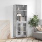 vidaXL Highboard Betongrau 69,5x34x180 cm Holzwerkstoff vidaXL Highboard Betongrau 69,5x34x180 cm Holzwerkstoff