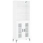 vidaXL Highboard Hochglanz-Weiß 69,5x34x180 cm Holzwerkstoff vidaXL Highboard Hochglanz-Weiß 69,5x34x180 cm Holzwerkstoff