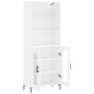 vidaXL Highboard Hochglanz-Weiß 69,5x34x180 cm Holzwerkstoff vidaXL Highboard Hochglanz-Weiß 69,5x34x180 cm Holzwerkstoff