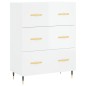 vidaXL Highboard Hochglanz-Weiß 69,5x34x180 cm Holzwerkstoff vidaXL Highboard Hochglanz-Weiß 69,5x34x180 cm Holzwerkstoff