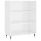 vidaXL Highboard Hochglanz-Weiß 69,5x32,5x180 cm Holzwerkstoff vidaXL Highboard Hochglanz-Weiß 69,5x32,5x180 cm Holzwerkstoff