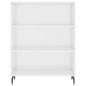 vidaXL Highboard Hochglanz-Weiß 69,5x32,5x180 cm Holzwerkstoff vidaXL Highboard Hochglanz-Weiß 69,5x32,5x180 cm Holzwerkstoff