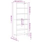 vidaXL Highboard Hochglanz-Weiß 69,5x32,5x180 cm Holzwerkstoff vidaXL Highboard Hochglanz-Weiß 69,5x32,5x180 cm Holzwerkstoff