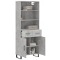 vidaXL Highboard Betongrau 69,5x34x180 cm Holzwerkstoff vidaXL Highboard Betongrau 69,5x34x180 cm Holzwerkstoff