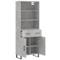 vidaXL Highboard Betongrau 69,5x34x180 cm Holzwerkstoff vidaXL Highboard Betongrau 69,5x34x180 cm Holzwerkstoff