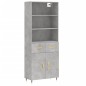 vidaXL Highboard Betongrau 69,5x34x180 cm Holzwerkstoff vidaXL Highboard Betongrau 69,5x34x180 cm Holzwerkstoff