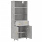 vidaXL Highboard Betongrau 69,5x34x180 cm Holzwerkstoff vidaXL Highboard Betongrau 69,5x34x180 cm Holzwerkstoff
