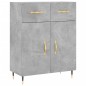 vidaXL Highboard Betongrau 69,5x34x180 cm Holzwerkstoff vidaXL Highboard Betongrau 69,5x34x180 cm Holzwerkstoff