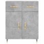 vidaXL Highboard Betongrau 69,5x34x180 cm Holzwerkstoff vidaXL Highboard Betongrau 69,5x34x180 cm Holzwerkstoff