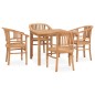 vidaXL 5-tlg. Garten-Essgruppe Massivholz Teak vidaXL 5-tlg. Garten-Essgruppe Massivholz Teak