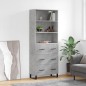 vidaXL Highboard Betongrau 69,5x34x180 cm Holzwerkstoff vidaXL Highboard Betongrau 69,5x34x180 cm Holzwerkstoff