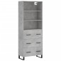 vidaXL Highboard Betongrau 69,5x34x180 cm Holzwerkstoff vidaXL Highboard Betongrau 69,5x34x180 cm Holzwerkstoff