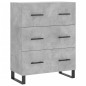 vidaXL Highboard Betongrau 69,5x34x180 cm Holzwerkstoff vidaXL Highboard Betongrau 69,5x34x180 cm Holzwerkstoff