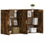 vidaXL Wandschränke 2 Stk. Räuchereiche Holzwerkstoff vidaXL Wandschränke 2 Stk. Räuchereiche Holzwerkstoff