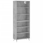 vidaXL Highboard Betongrau 69,5x32,5x180 cm Holzwerkstoff vidaXL Highboard Betongrau 69,5x32,5x180 cm Holzwerkstoff