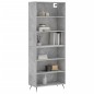 vidaXL Highboard Betongrau 69,5x32,5x180 cm Holzwerkstoff vidaXL Highboard Betongrau 69,5x32,5x180 cm Holzwerkstoff