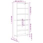vidaXL Highboard Betongrau 69,5x32,5x180 cm Holzwerkstoff vidaXL Highboard Betongrau 69,5x32,5x180 cm Holzwerkstoff