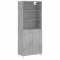 vidaXL Highboard Betongrau 69,5x34x180 cm Holzwerkstoff vidaXL Highboard Betongrau 69,5x34x180 cm Holzwerkstoff