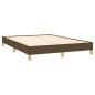 Bettgestell Dunkelbraun 140x190 cm Stoff Bettgestell Dunkelbraun 140x190 cm Stoff