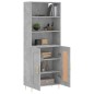 vidaXL Highboard Betongrau 69,5x34x180 cm Holzwerkstoff vidaXL Highboard Betongrau 69,5x34x180 cm Holzwerkstoff