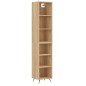 vidaXL Highboard Sonoma-Eiche 34,5x32,5x180 cm Holzwerkstoff vidaXL Highboard Sonoma-Eiche 34,5x32,5x180 cm Holzwerkstoff