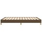 Bettgestell Dunkelbraun 140x190 cm Stoff Bettgestell Dunkelbraun 140x190 cm Stoff