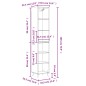 vidaXL Highboard Sonoma-Eiche 34,5x32,5x180 cm Holzwerkstoff vidaXL Highboard Sonoma-Eiche 34,5x32,5x180 cm Holzwerkstoff