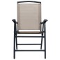 vidaXL 3-tlg. Bistro-Set Taupe Stahl vidaXL 3-tlg. Bistro-Set Taupe Stahl