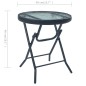 vidaXL 3-tlg. Bistro-Set Taupe Stahl vidaXL 3-tlg. Bistro-Set Taupe Stahl