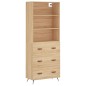 vidaXL Highboard Sonoma-Eiche 69,5x34x180 cm Holzwerkstoff vidaXL Highboard Sonoma-Eiche 69,5x34x180 cm Holzwerkstoff