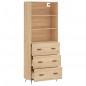 vidaXL Highboard Sonoma-Eiche 69,5x34x180 cm Holzwerkstoff vidaXL Highboard Sonoma-Eiche 69,5x34x180 cm Holzwerkstoff