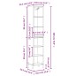 vidaXL Highboard Sonoma-Eiche 34,5x32,5x180 cm Holzwerkstoff vidaXL Highboard Sonoma-Eiche 34,5x32,5x180 cm Holzwerkstoff