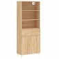 vidaXL Highboard Sonoma-Eiche 69,5x34x180 cm Holzwerkstoff vidaXL Highboard Sonoma-Eiche 69,5x34x180 cm Holzwerkstoff