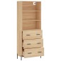 vidaXL Highboard Sonoma-Eiche 69,5x34x180 cm Holzwerkstoff vidaXL Highboard Sonoma-Eiche 69,5x34x180 cm Holzwerkstoff