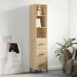 vidaXL Highboard Sonoma-Eiche 34,5x34x180 cm Holzwerkstoff vidaXL Highboard Sonoma-Eiche 34,5x34x180 cm Holzwerkstoff