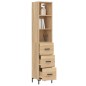 vidaXL Highboard Sonoma-Eiche 34,5x34x180 cm Holzwerkstoff vidaXL Highboard Sonoma-Eiche 34,5x34x180 cm Holzwerkstoff