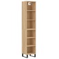 vidaXL Highboard Sonoma-Eiche 34,5x32,5x180 cm Holzwerkstoff vidaXL Highboard Sonoma-Eiche 34,5x32,5x180 cm Holzwerkstoff