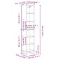 vidaXL Highboard Sonoma-Eiche 34,5x32,5x180 cm Holzwerkstoff vidaXL Highboard Sonoma-Eiche 34,5x32,5x180 cm Holzwerkstoff