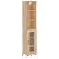 vidaXL Highboard Sonoma-Eiche 34,5x34x180 cm Holzwerkstoff vidaXL Highboard Sonoma-Eiche 34,5x34x180 cm Holzwerkstoff