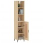 vidaXL Highboard Sonoma-Eiche 34,5x34x180 cm Holzwerkstoff vidaXL Highboard Sonoma-Eiche 34,5x34x180 cm Holzwerkstoff